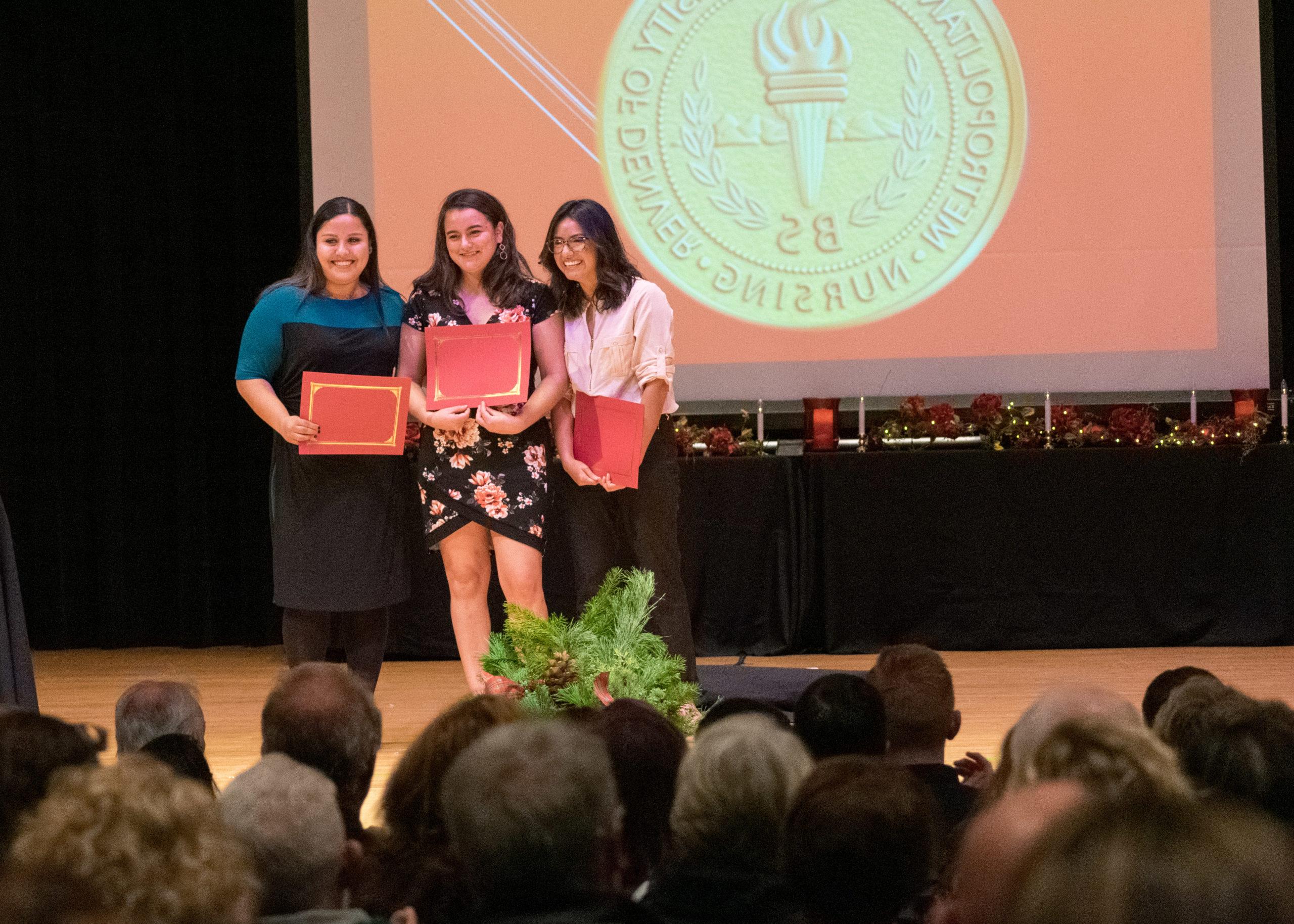 Nursing Fall graduation hooding and pinning ceremony at King Center.