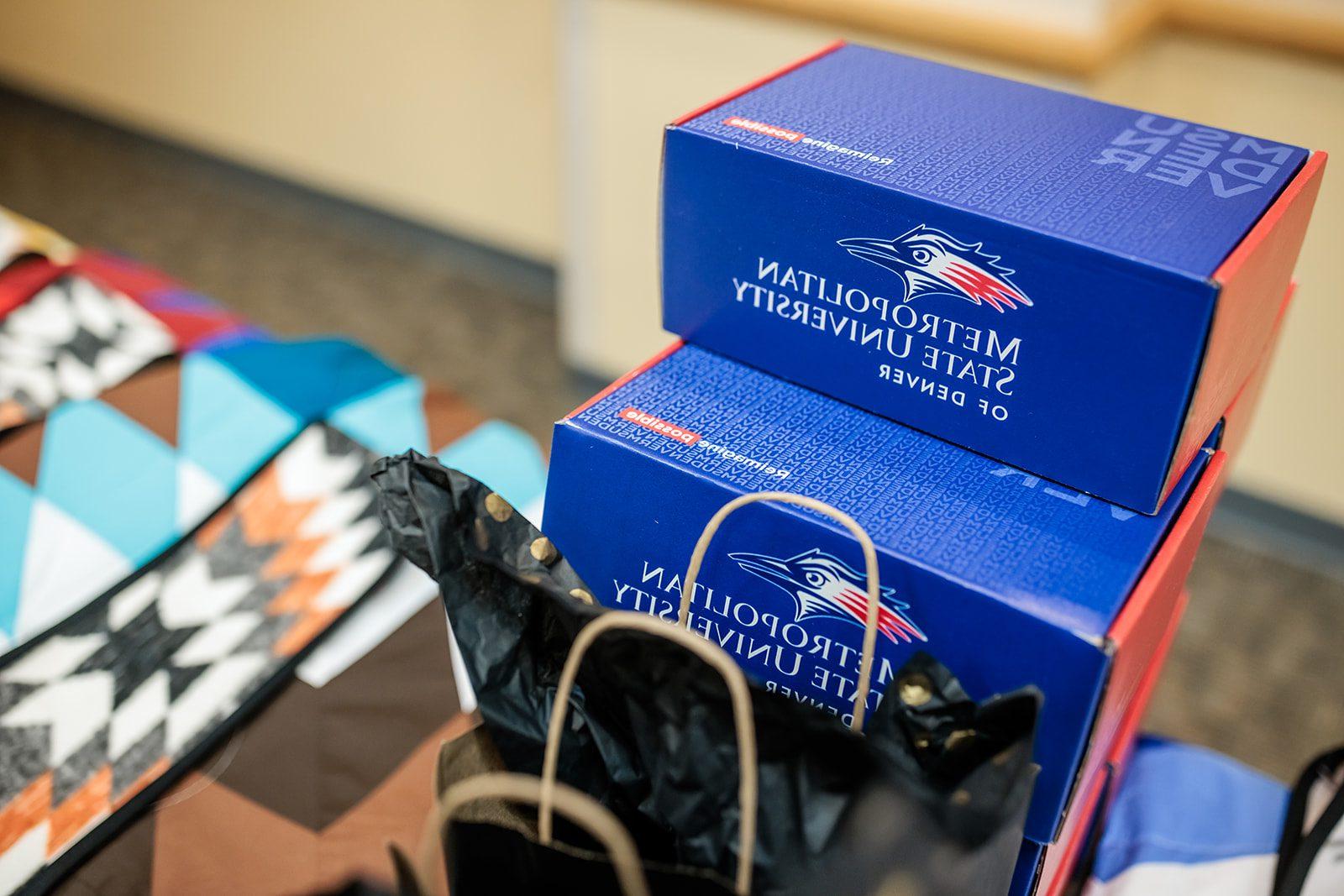 Gift boxes from Native Indigenous Graduation Celebration