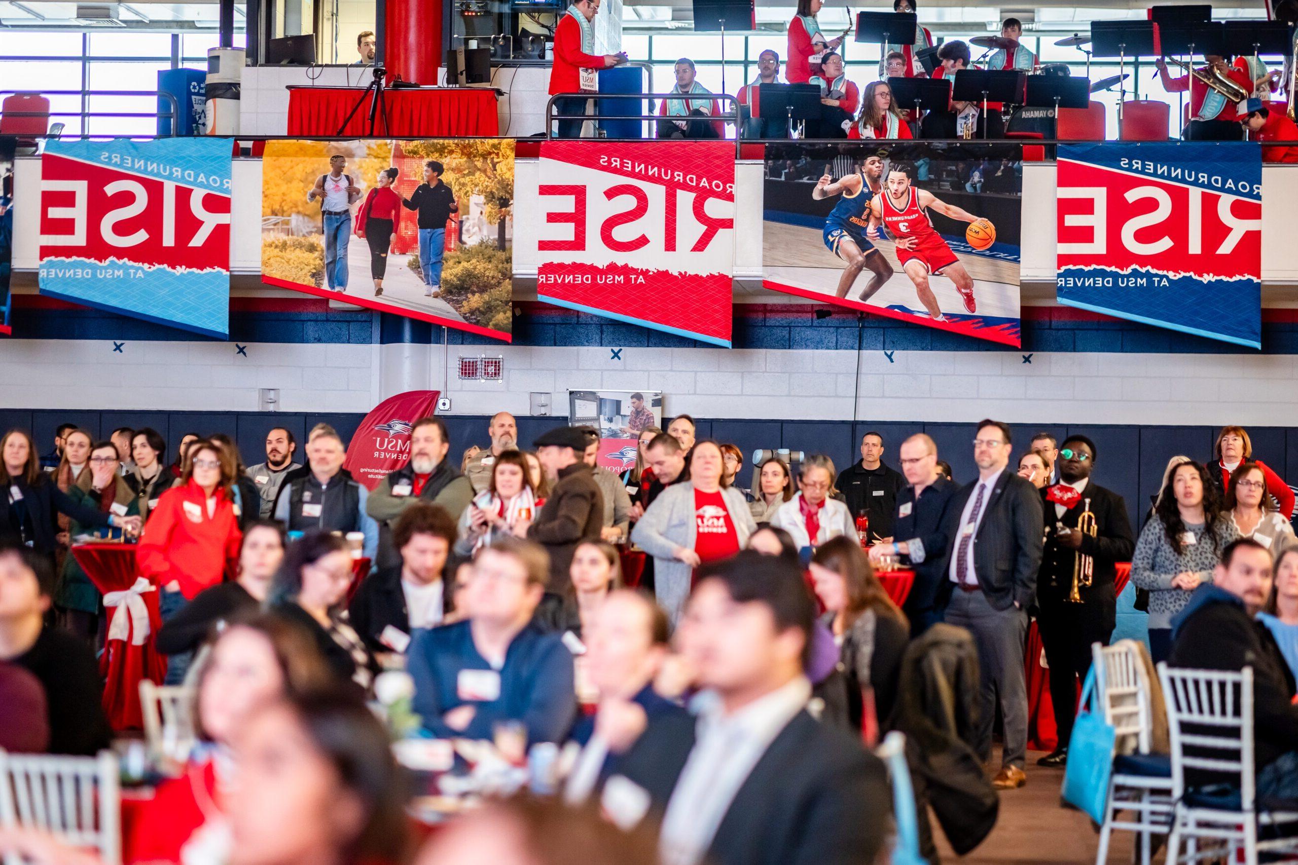 Crowd at Roadrunners Rise Campaign Launch event